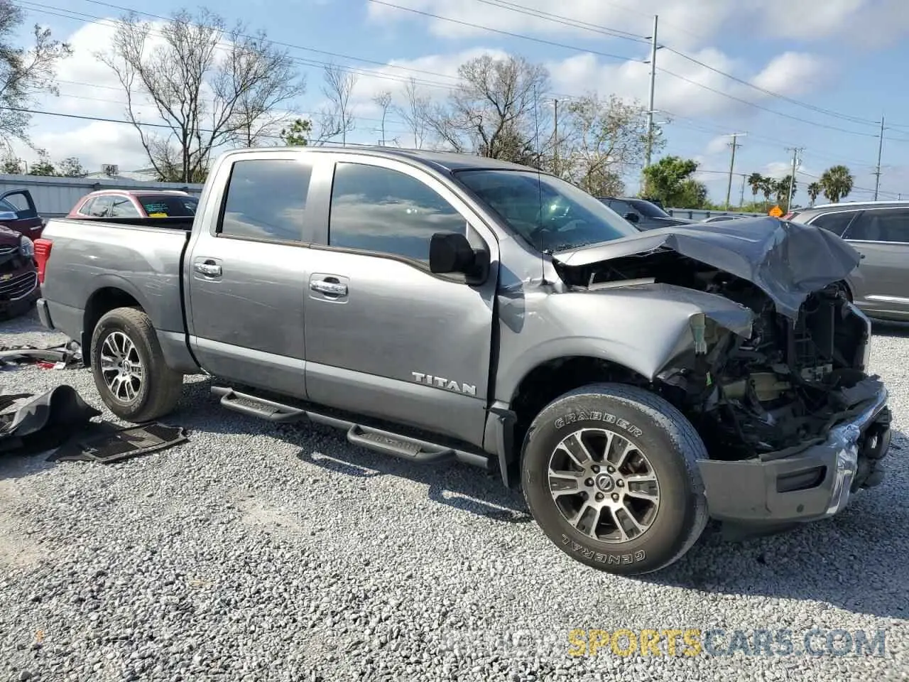 4 Photograph of a damaged car 1N6AA1ED1MN503948 NISSAN TITAN 2021