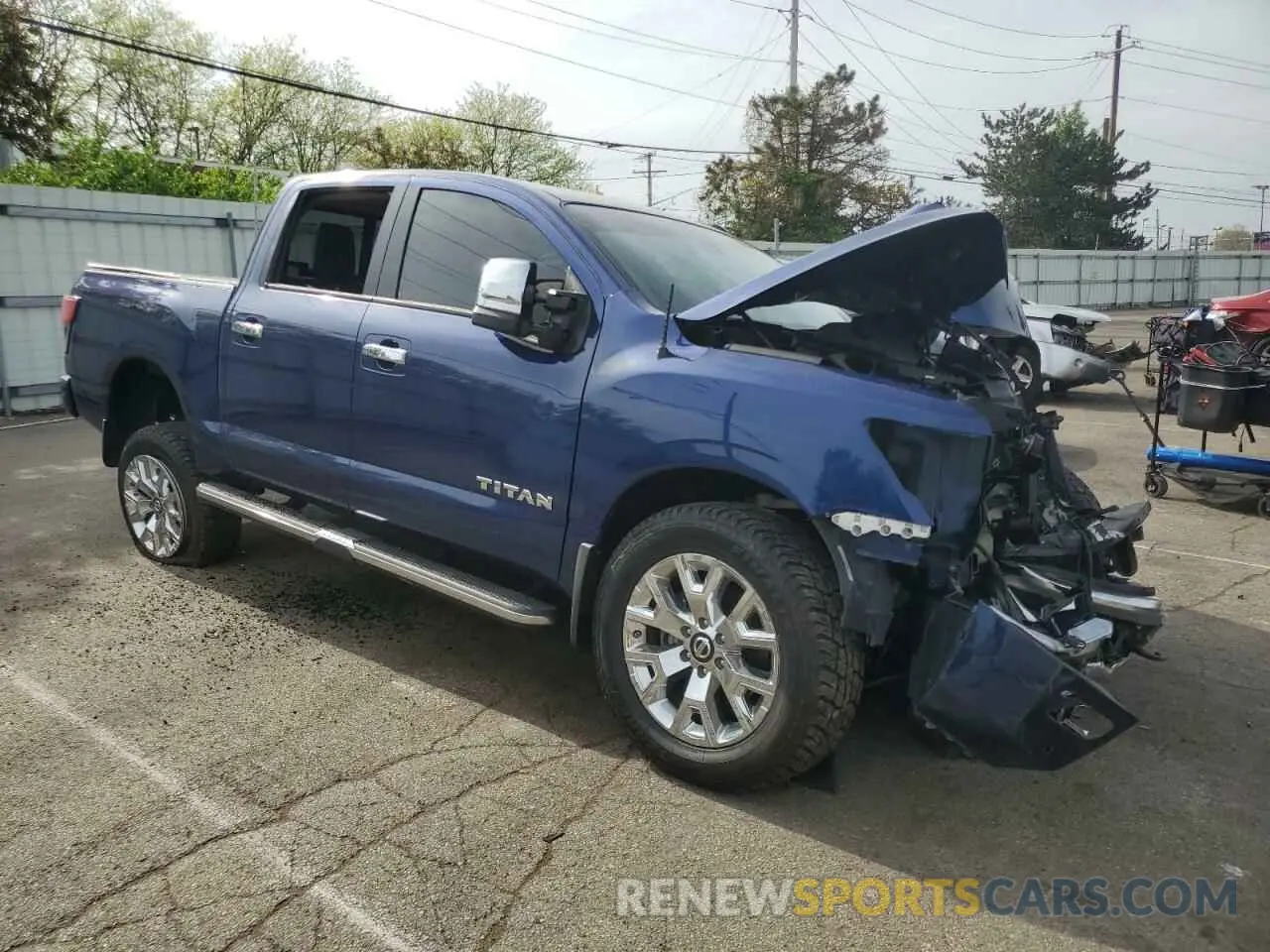 4 Photograph of a damaged car 1N6AA1ED5MN502284 NISSAN TITAN 2021