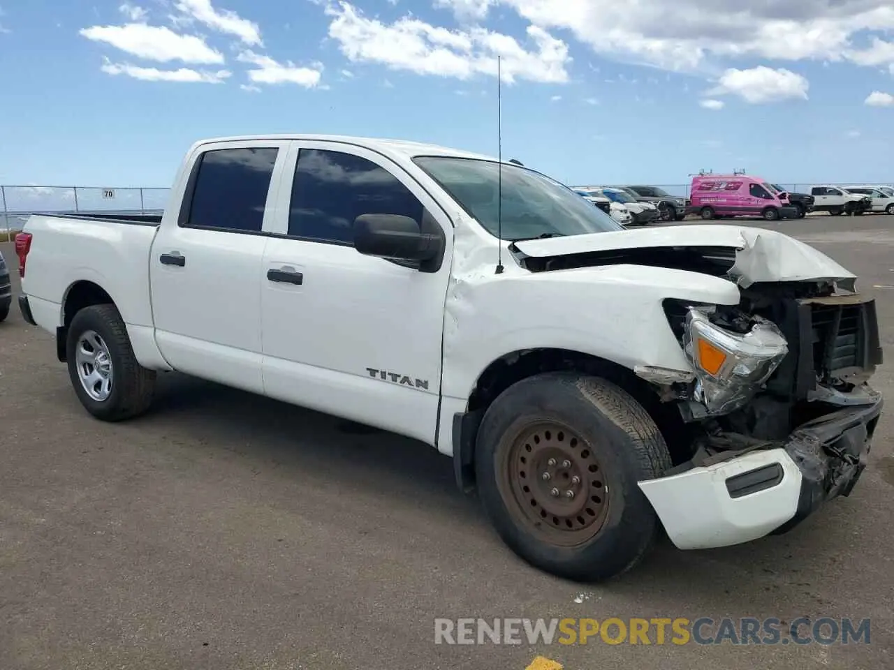 4 Photograph of a damaged car 1N6AA1EEXMN520000 NISSAN TITAN 2021