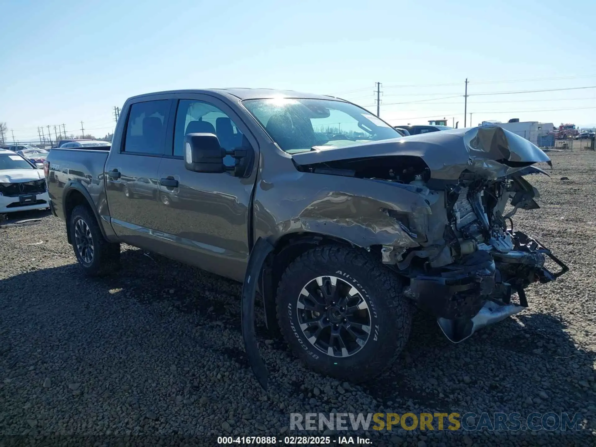 1 Photograph of a damaged car 1N6AA1ED4NN101018 NISSAN TITAN 2022