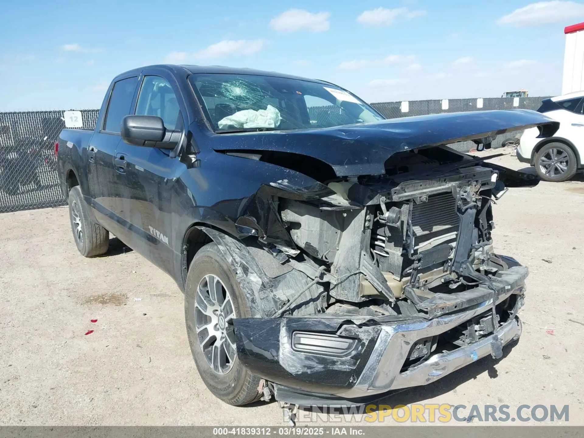 1 Photograph of a damaged car 1N6AA1EE7NN104200 NISSAN TITAN 2022