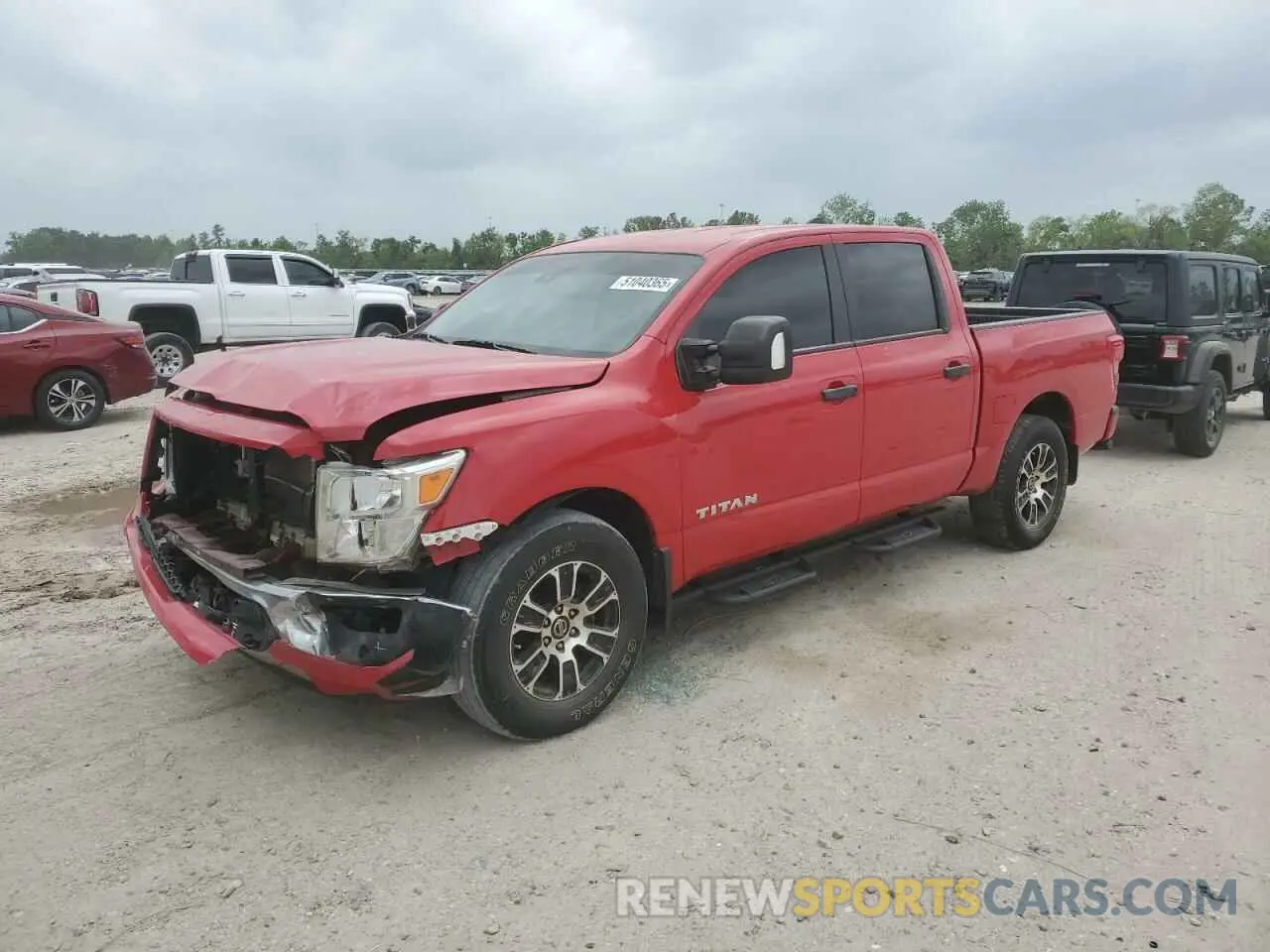 1 Photograph of a damaged car 1N6AA1EF1NN101656 NISSAN TITAN 2022