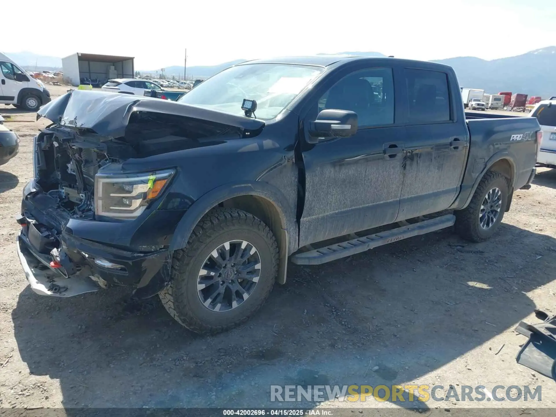 2 Photograph of a damaged car 1N6AA1ED8PN111361 NISSAN TITAN 2023