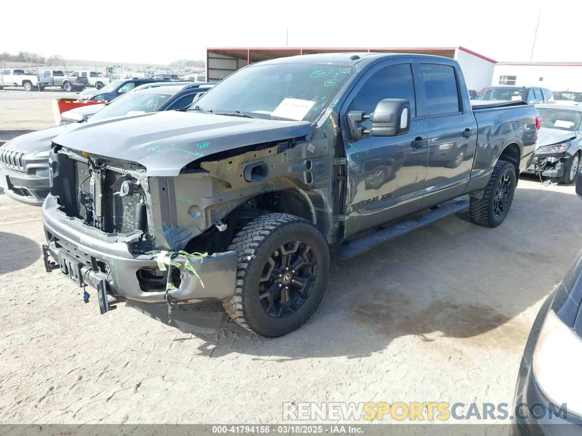 2 Photograph of a damaged car 1N6BA1F41KN529532 NISSAN TITAN XD 2019