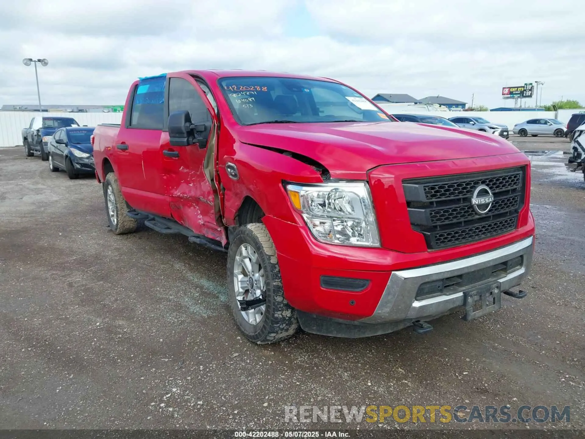 1 Photograph of a damaged car 1N6AA1FB9PN104089 NISSAN TITAN XD 2023