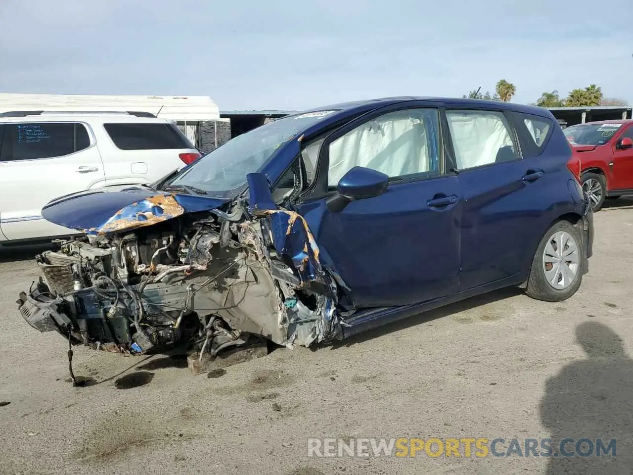 1 Photograph of a damaged car 3N1CE2CPXKL363403 NISSAN VERSA 2019