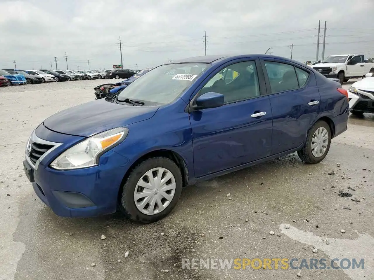 1 Photograph of a damaged car 3N1CN7AP0KL802009 NISSAN VERSA 2019