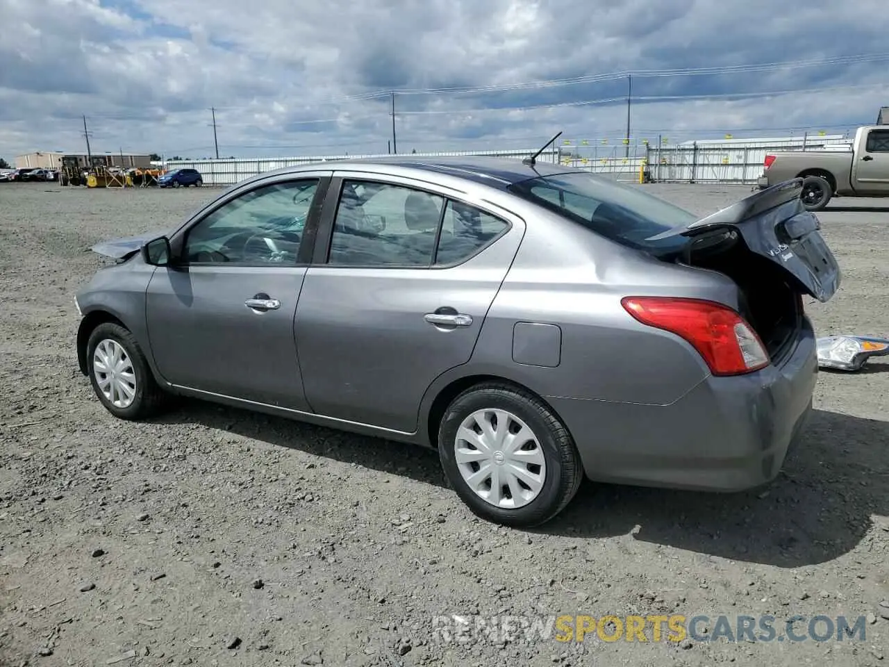 2 Photograph of a damaged car 3N1CN7AP0KL815147 NISSAN VERSA 2019