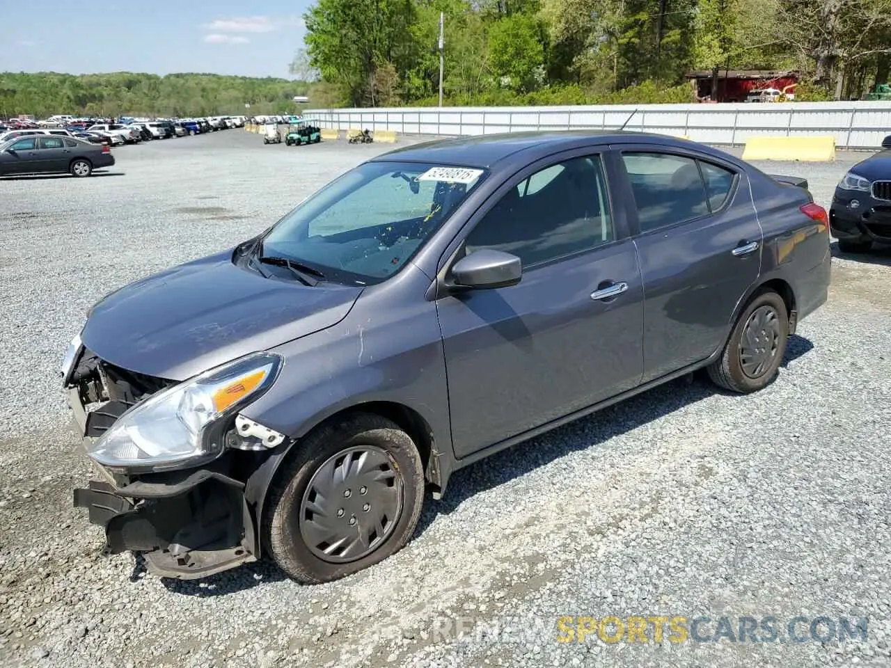 1 Photograph of a damaged car 3N1CN7AP0KL816850 NISSAN VERSA 2019