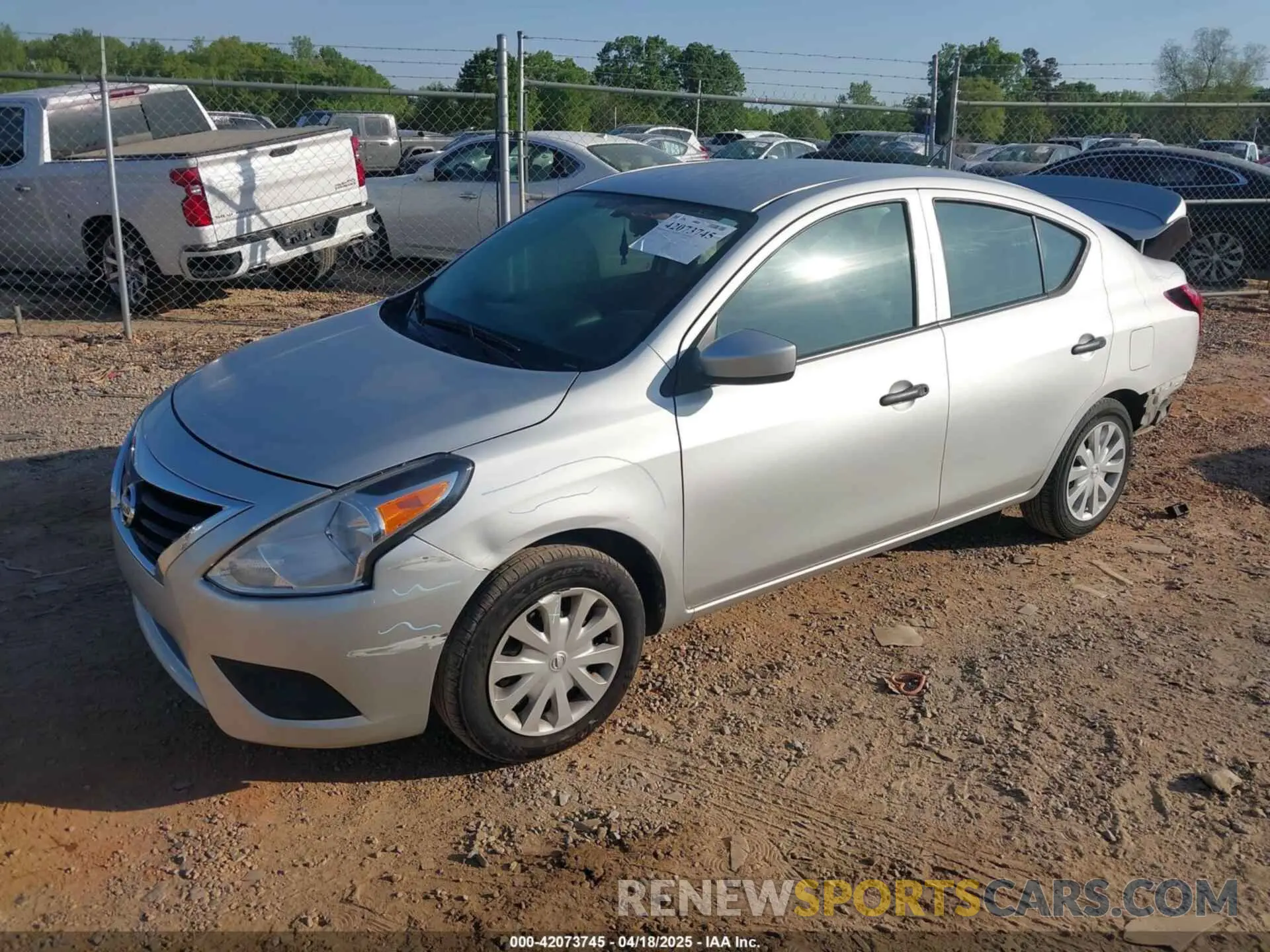 2 Photograph of a damaged car 3N1CN7AP0KL823202 NISSAN VERSA 2019