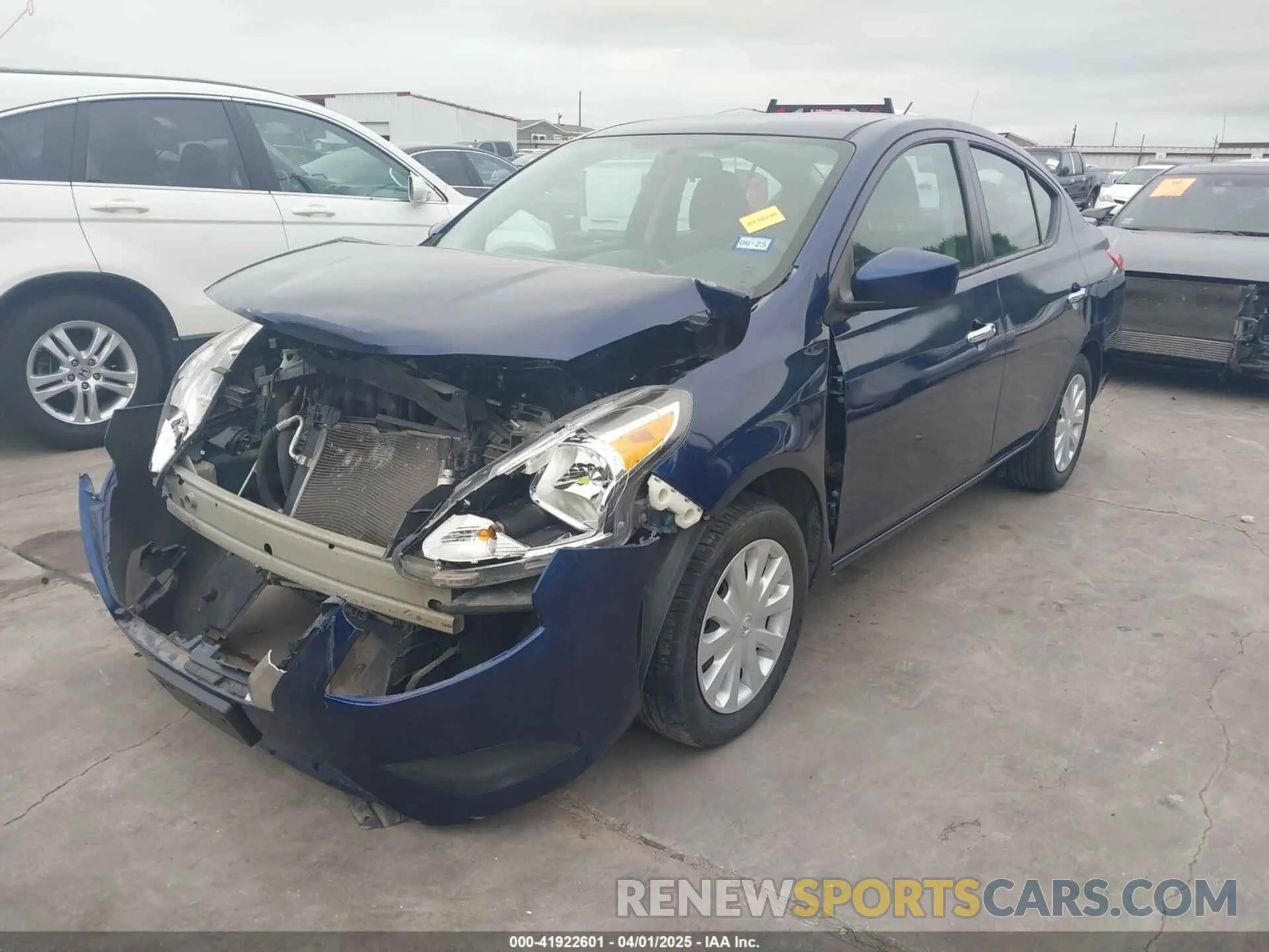 2 Photograph of a damaged car 3N1CN7AP0KL827024 NISSAN VERSA 2019