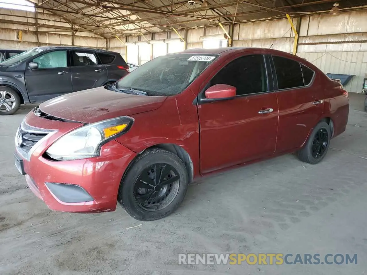1 Photograph of a damaged car 3N1CN7AP0KL846138 NISSAN VERSA 2019