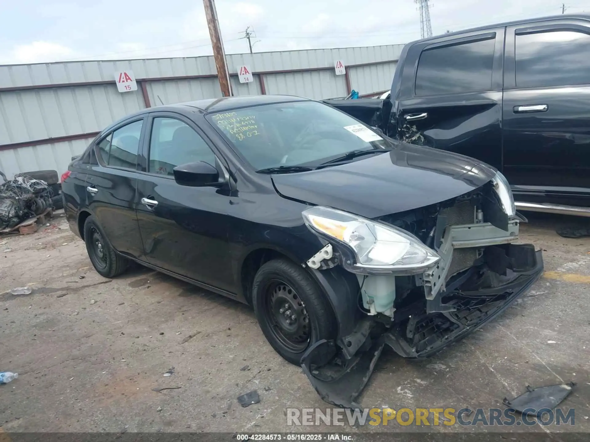 1 Photograph of a damaged car 3N1CN7AP0KL846978 NISSAN VERSA 2019