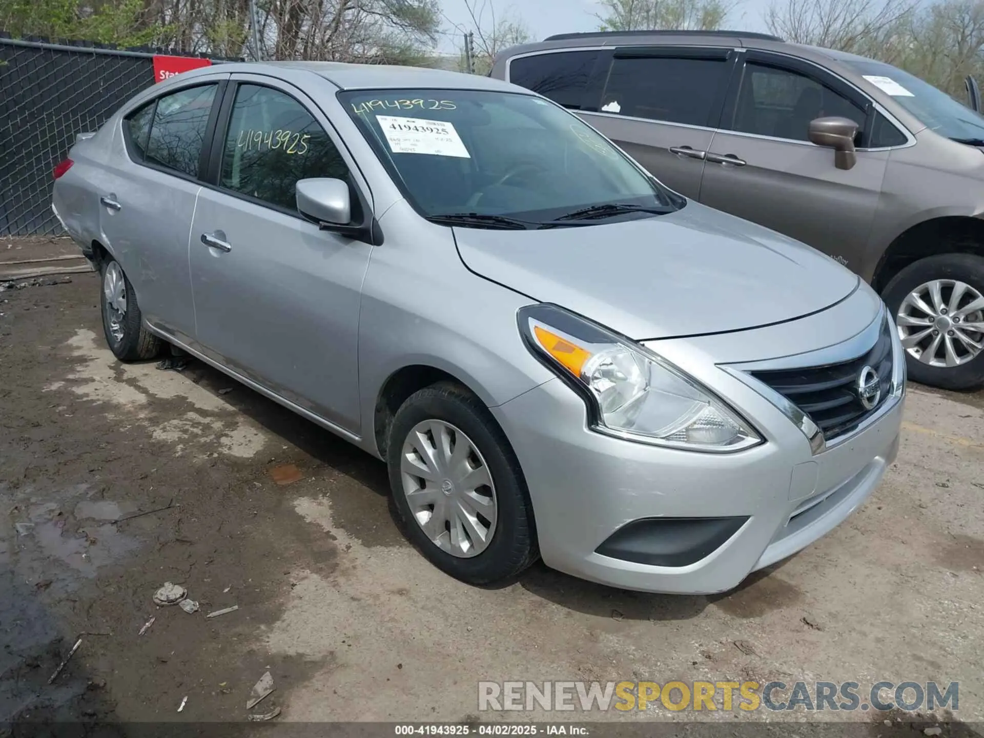 1 Photograph of a damaged car 3N1CN7AP0KL851114 NISSAN VERSA 2019