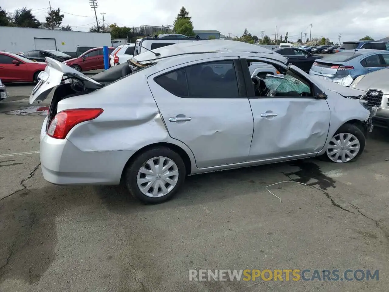 3 Photograph of a damaged car 3N1CN7AP0KL859066 NISSAN VERSA 2019
