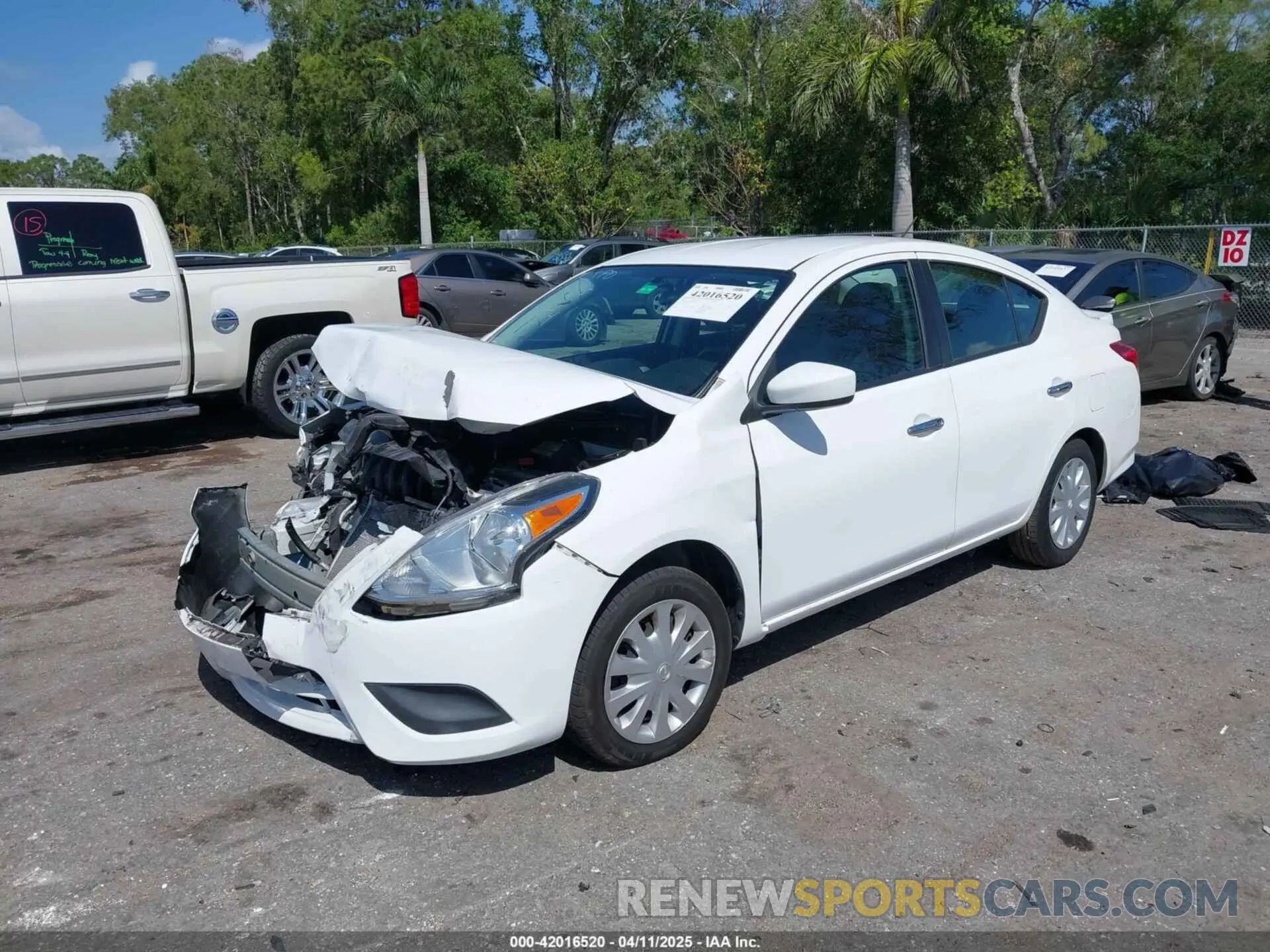 2 Photograph of a damaged car 3N1CN7AP0KL861254 NISSAN VERSA 2019