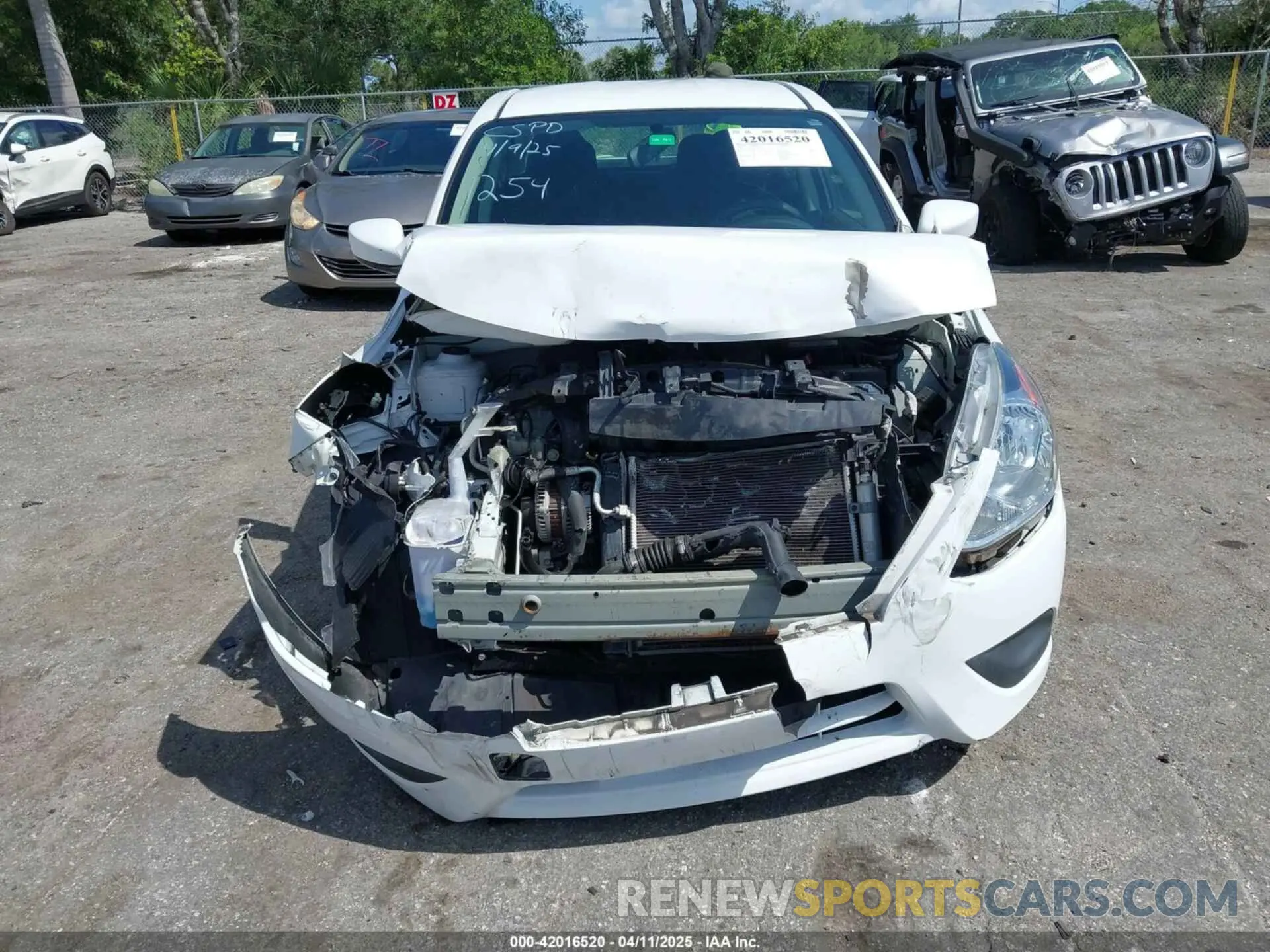 6 Photograph of a damaged car 3N1CN7AP0KL861254 NISSAN VERSA 2019