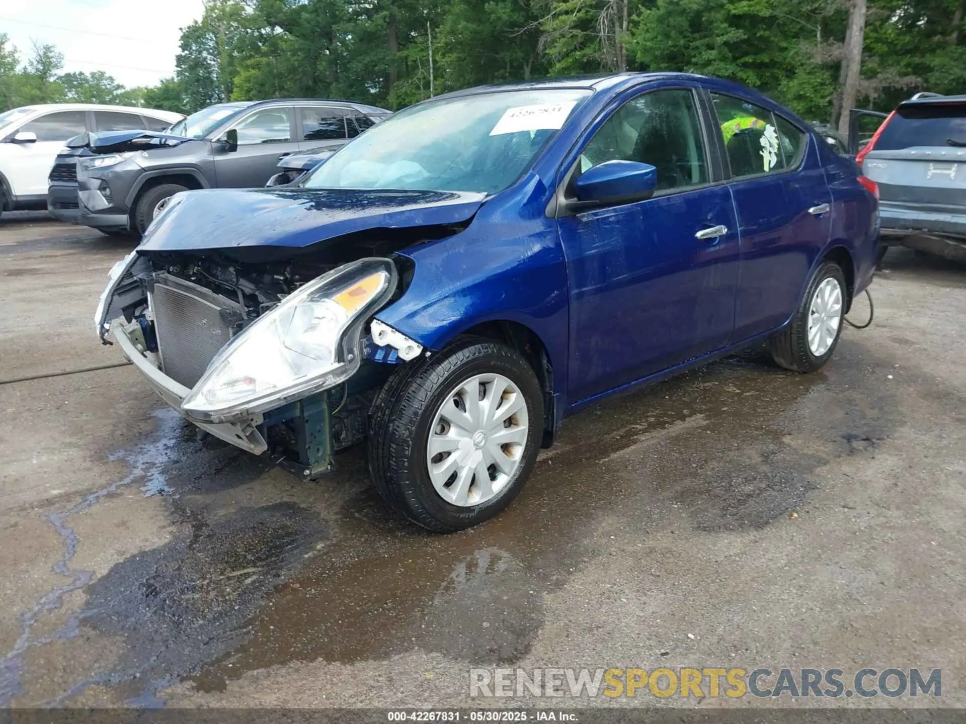 2 Photograph of a damaged car 3N1CN7AP0KL867605 NISSAN VERSA 2019