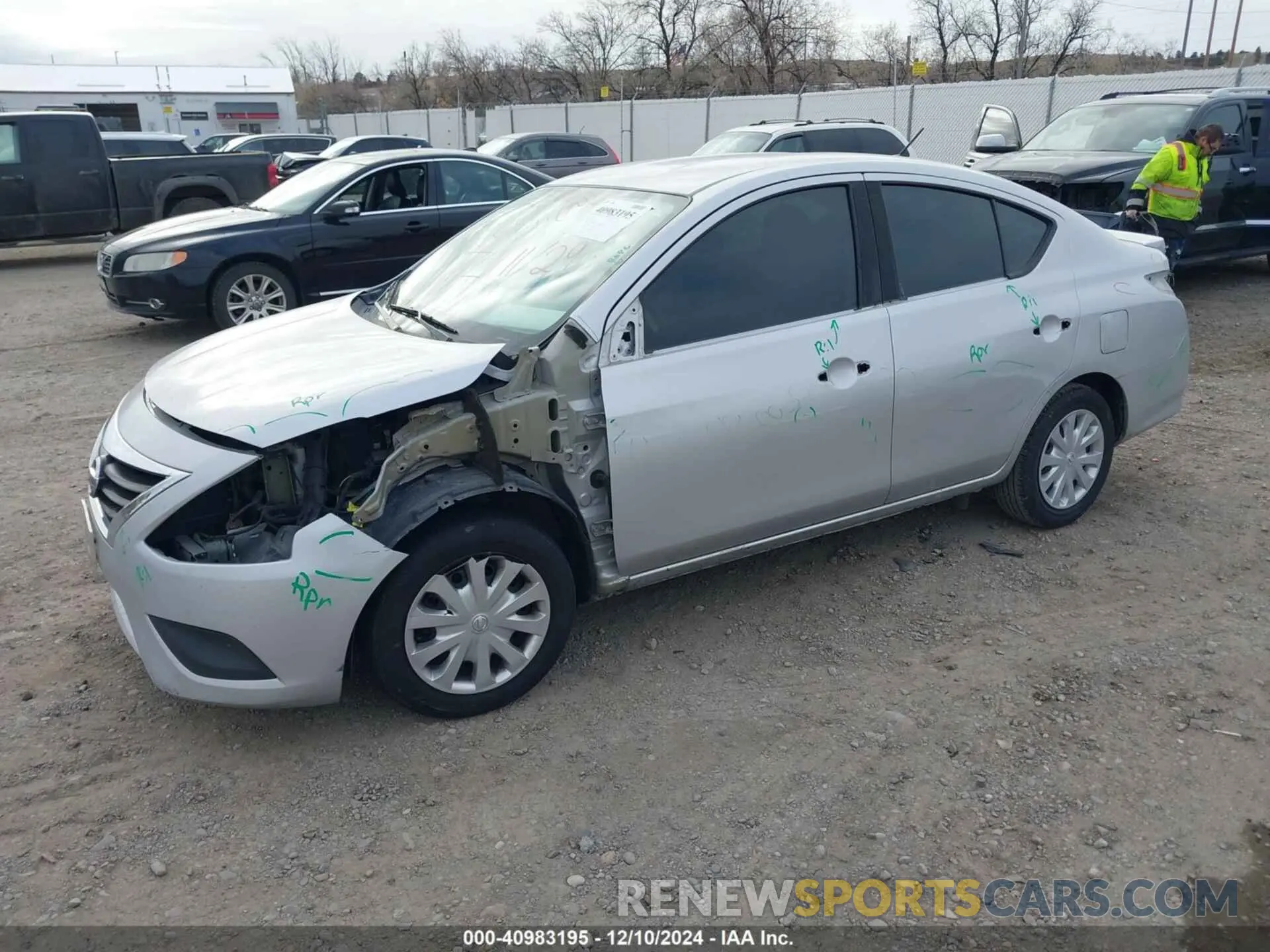 2 Photograph of a damaged car 3N1CN7AP0KL872741 NISSAN VERSA 2019