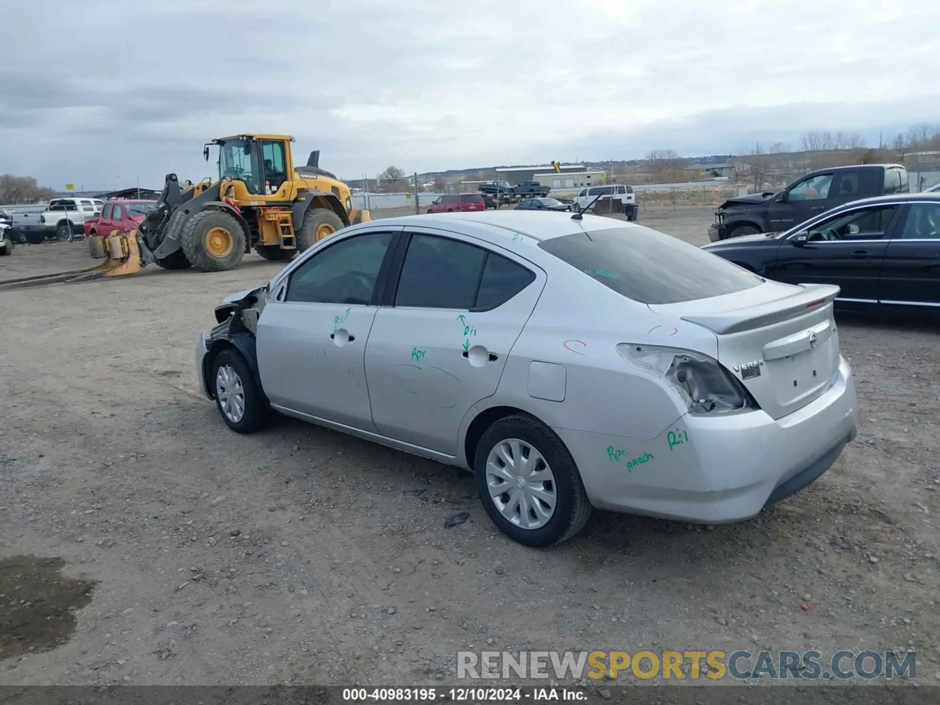 3 Photograph of a damaged car 3N1CN7AP0KL872741 NISSAN VERSA 2019