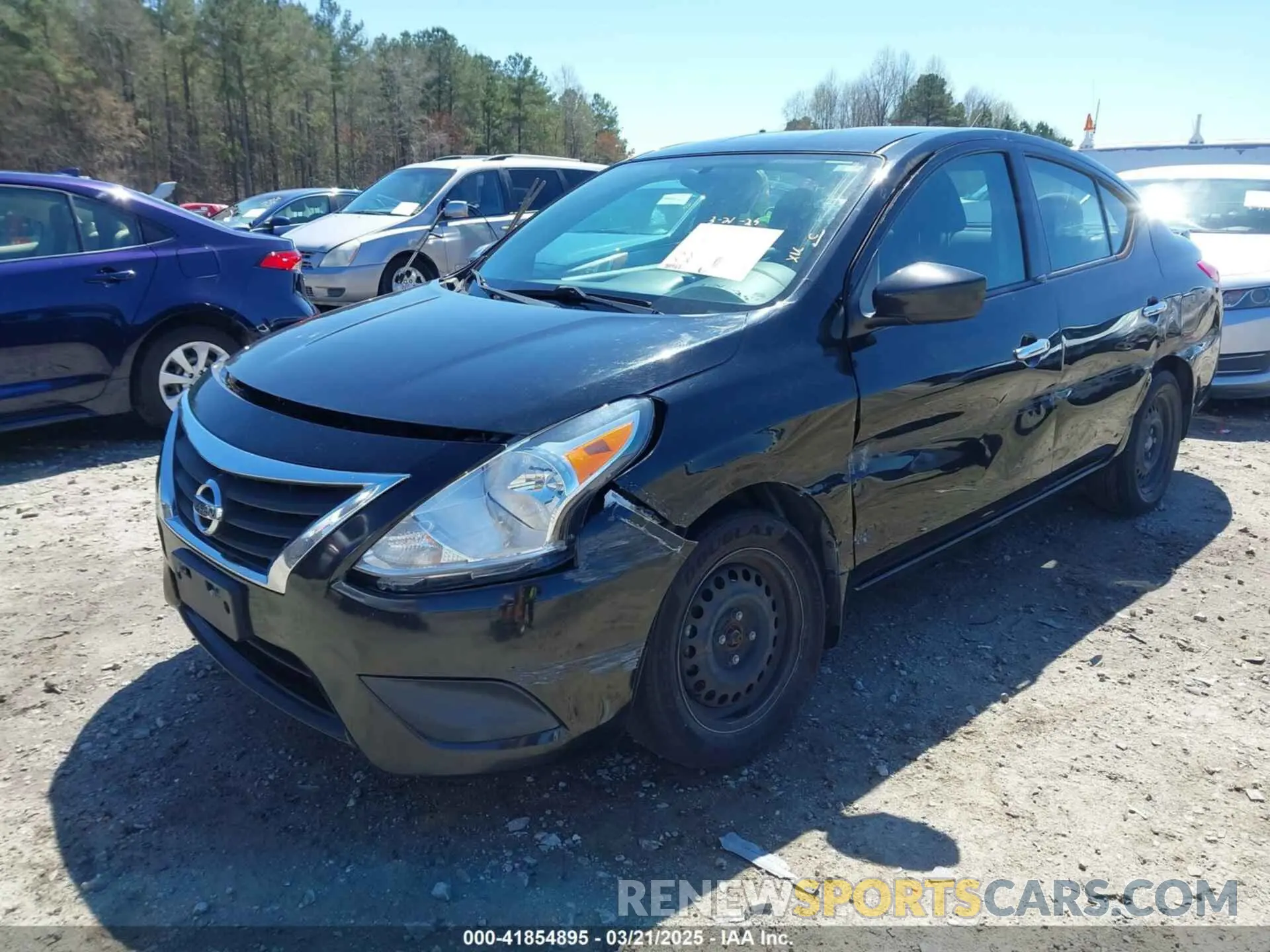 2 Photograph of a damaged car 3N1CN7AP1KL807302 NISSAN VERSA 2019