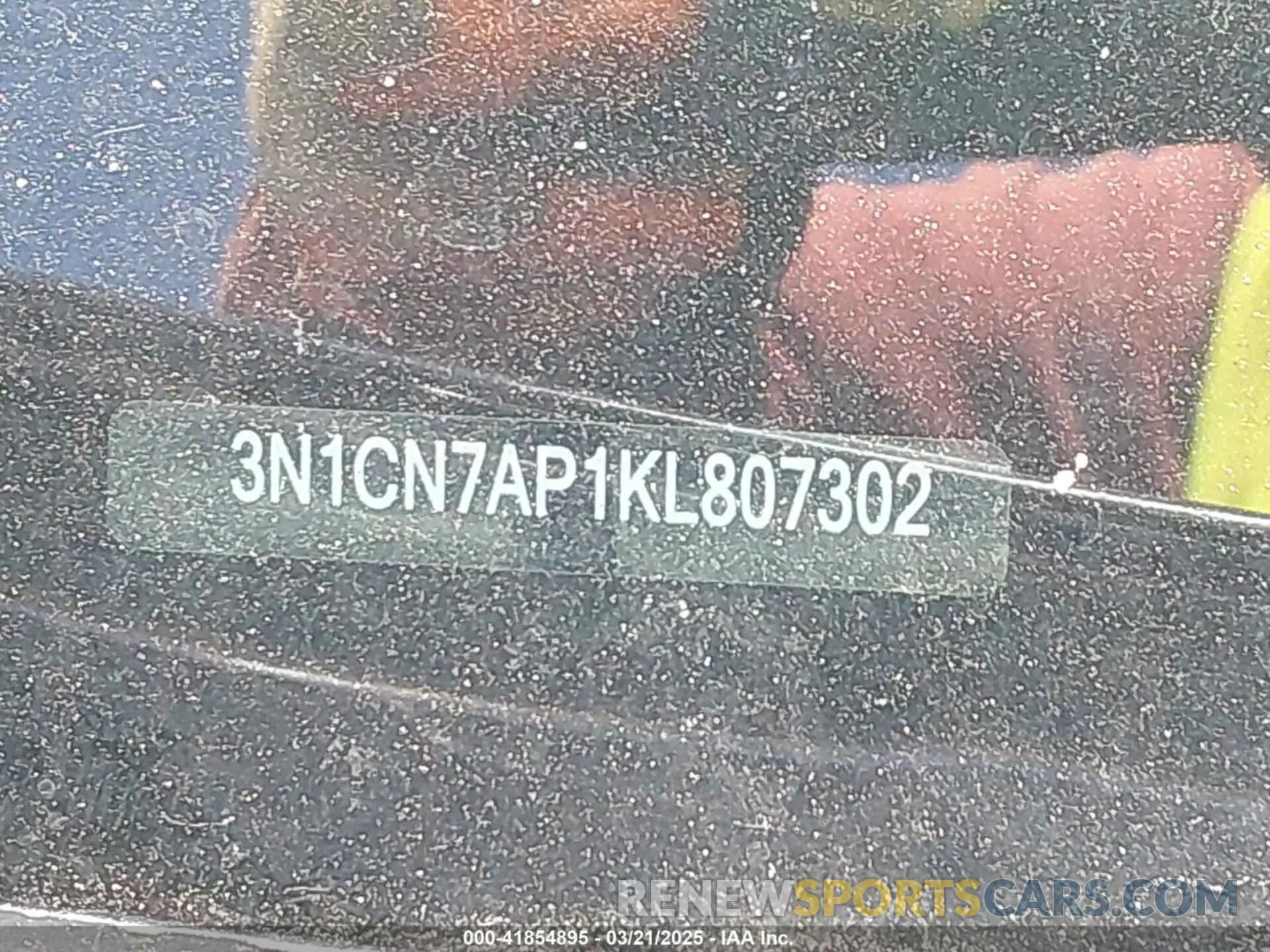 9 Photograph of a damaged car 3N1CN7AP1KL807302 NISSAN VERSA 2019