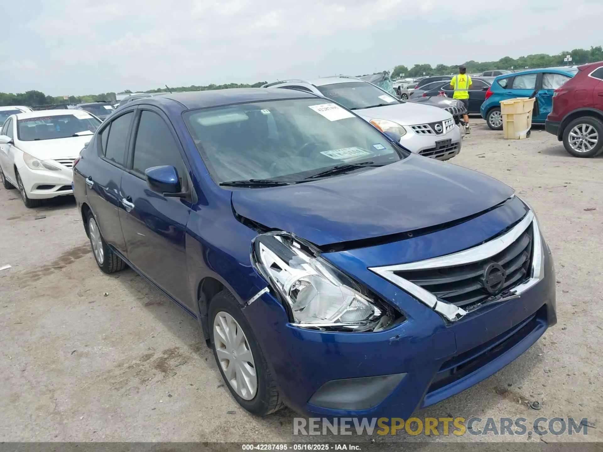 1 Photograph of a damaged car 3N1CN7AP1KL817960 NISSAN VERSA 2019