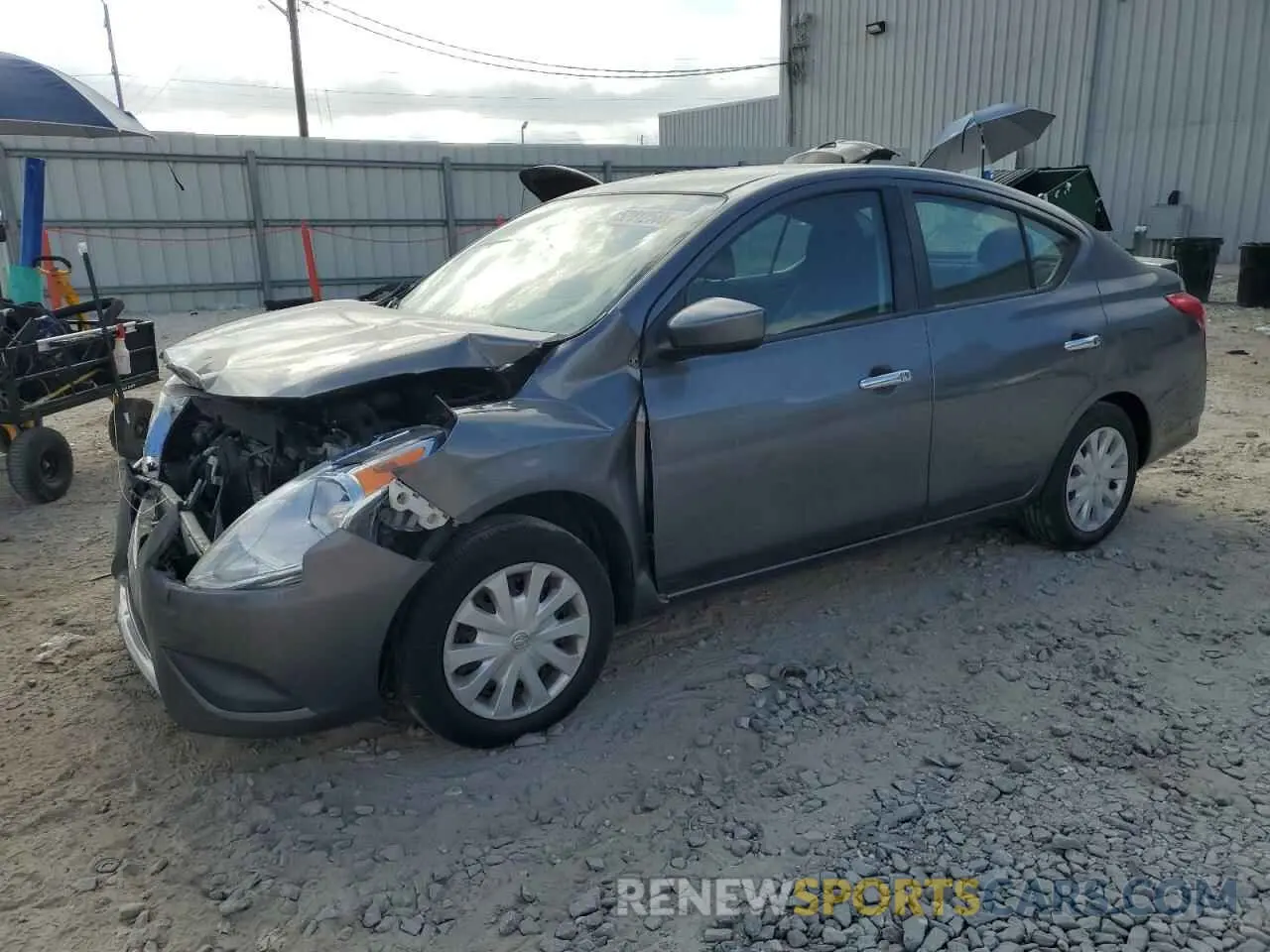 1 Photograph of a damaged car 3N1CN7AP1KL819742 NISSAN VERSA 2019