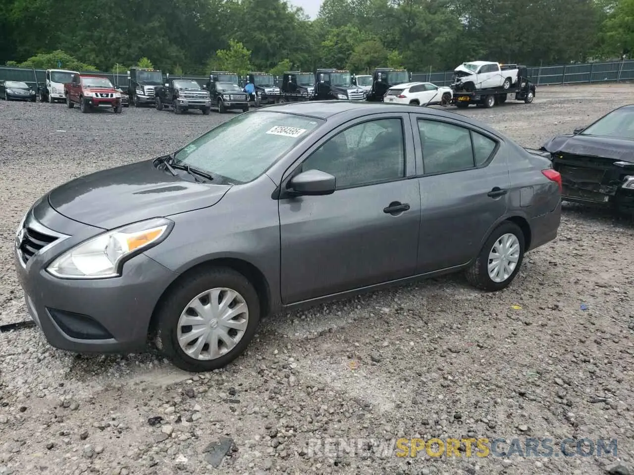 1 Photograph of a damaged car 3N1CN7AP1KL823886 NISSAN VERSA 2019