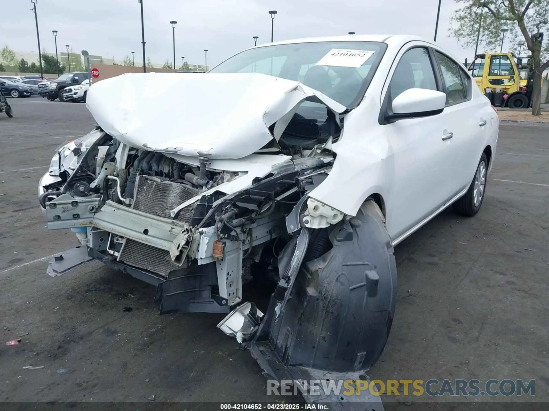 2 Photograph of a damaged car 3N1CN7AP1KL841496 NISSAN VERSA 2019