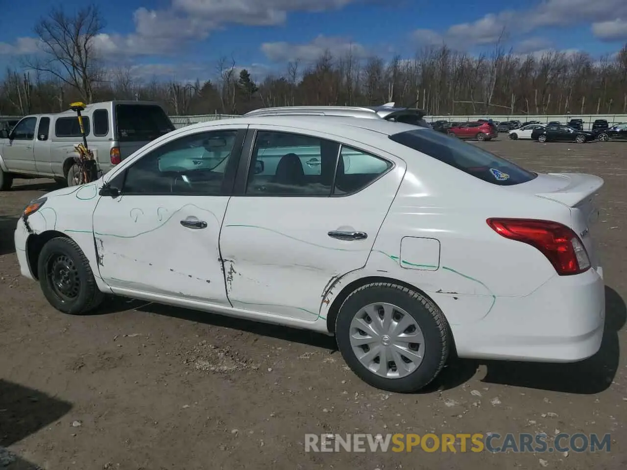 2 Photograph of a damaged car 3N1CN7AP1KL841658 NISSAN VERSA 2019