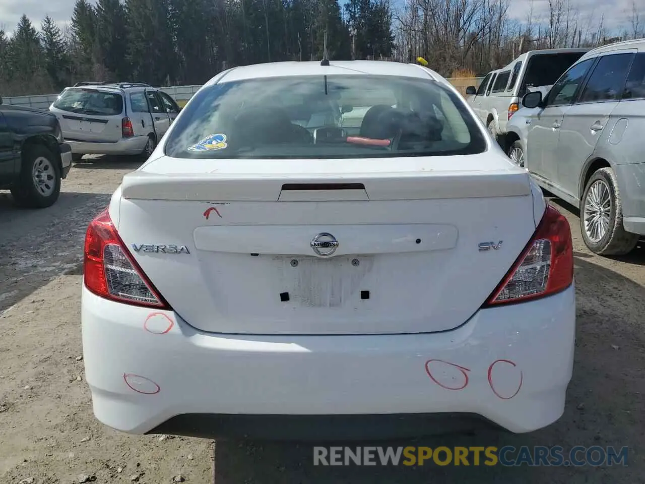6 Photograph of a damaged car 3N1CN7AP1KL841658 NISSAN VERSA 2019