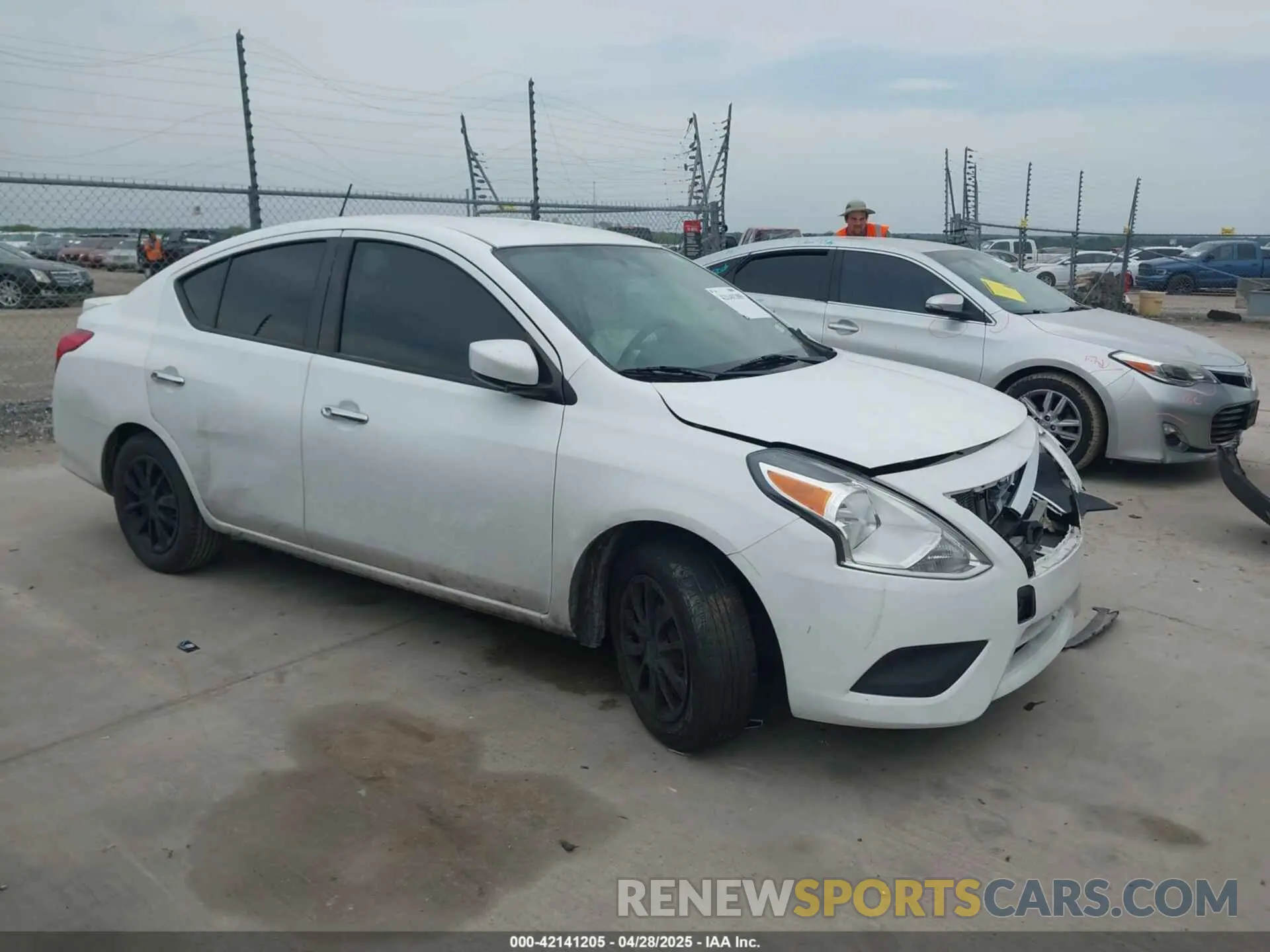1 Photograph of a damaged car 3N1CN7AP1KL841983 NISSAN VERSA 2019