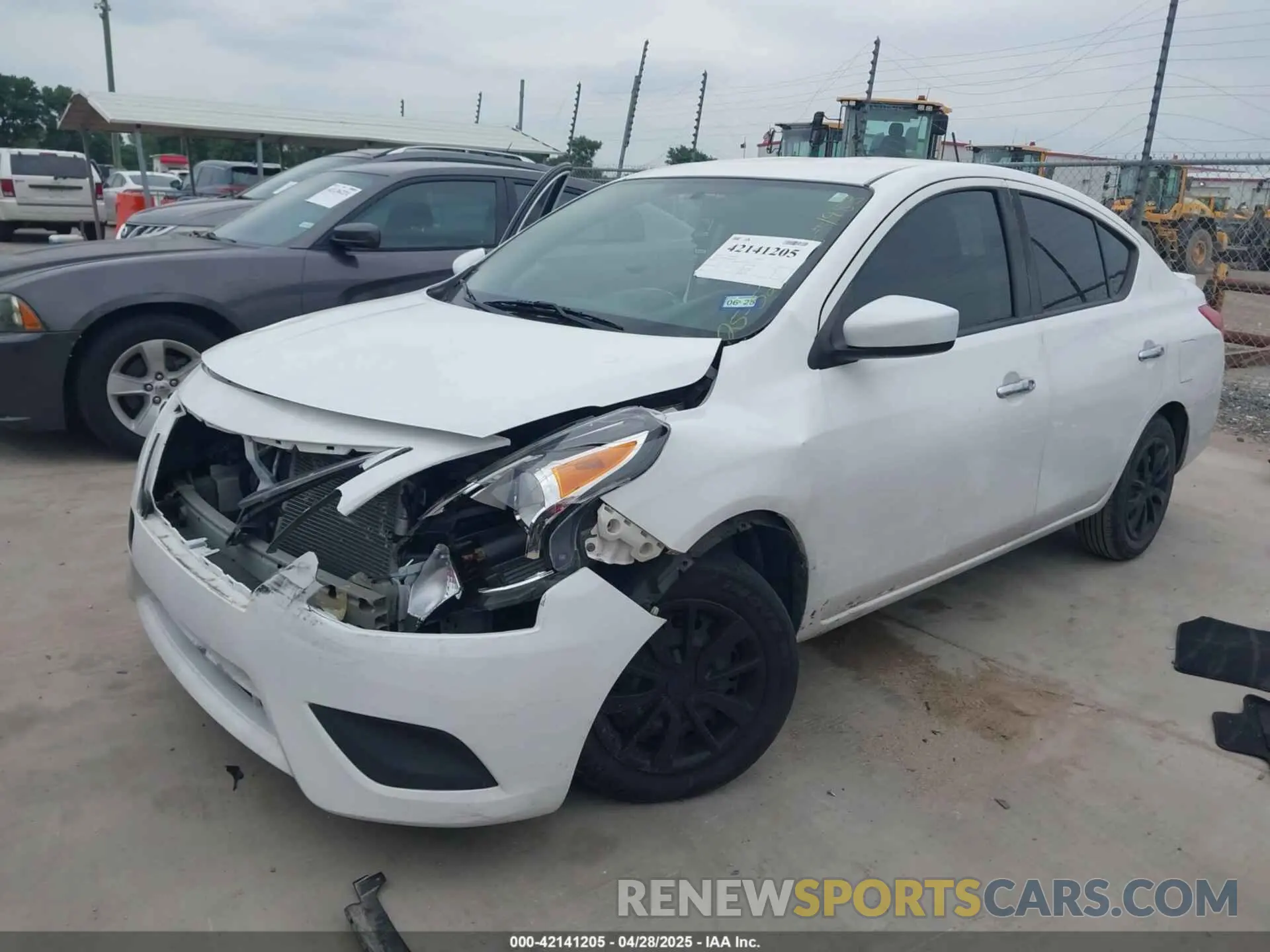 2 Photograph of a damaged car 3N1CN7AP1KL841983 NISSAN VERSA 2019