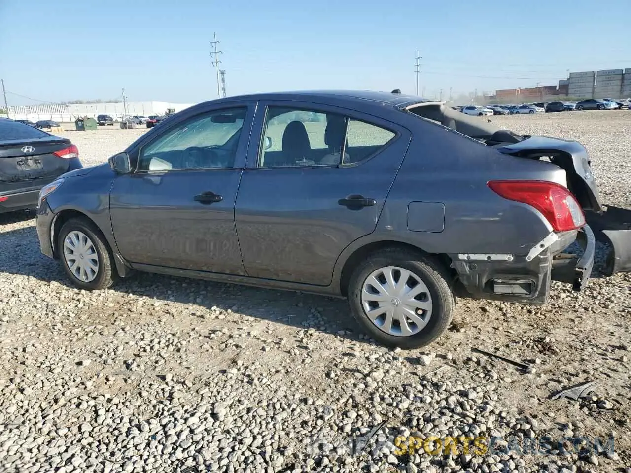 2 Photograph of a damaged car 3N1CN7AP1KL845676 NISSAN VERSA 2019