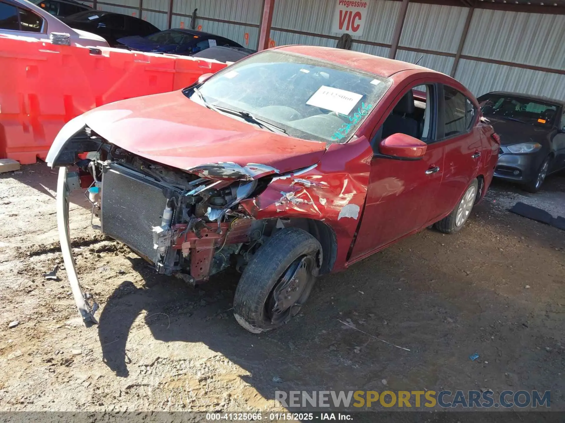 2 Photograph of a damaged car 3N1CN7AP1KL849551 NISSAN VERSA 2019