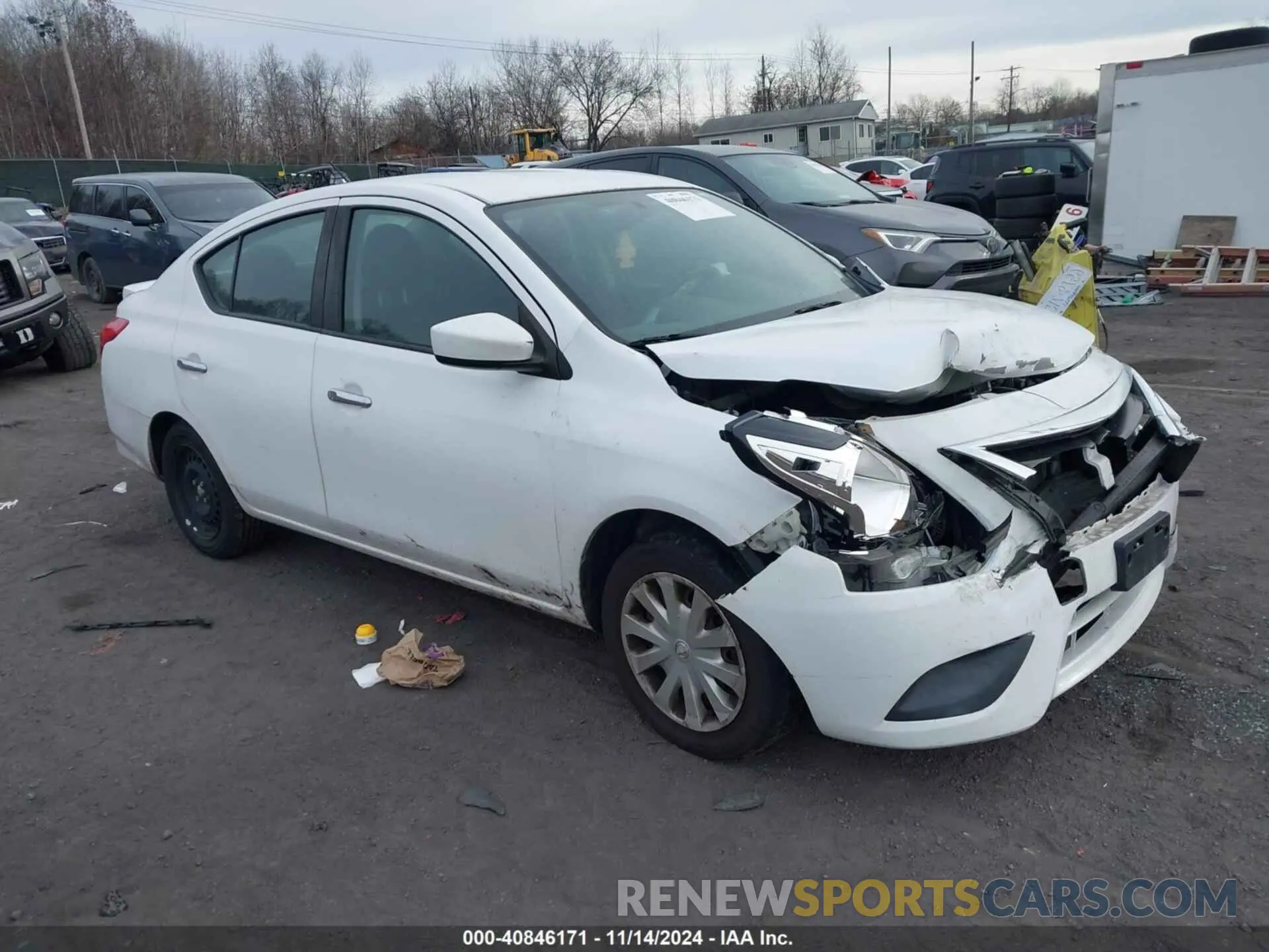 1 Photograph of a damaged car 3N1CN7AP1KL851669 NISSAN VERSA 2019