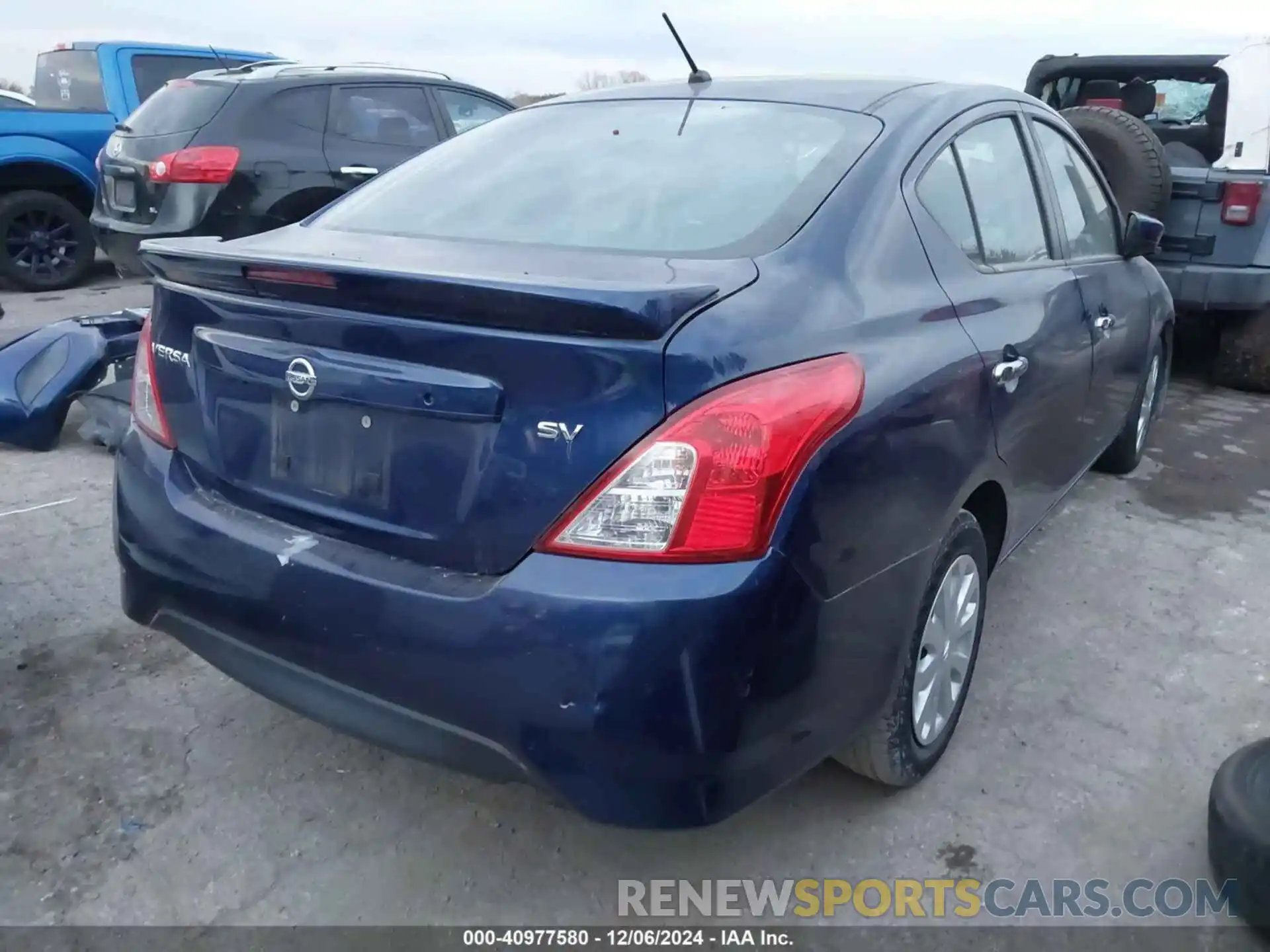 4 Photograph of a damaged car 3N1CN7AP1KL864308 NISSAN VERSA 2019