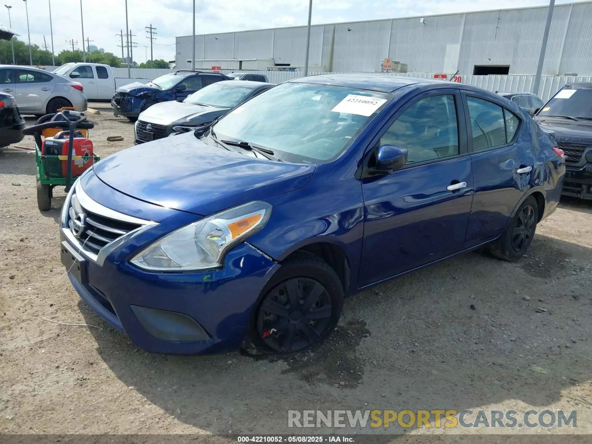 2 Photograph of a damaged car 3N1CN7AP1KL868228 NISSAN VERSA 2019