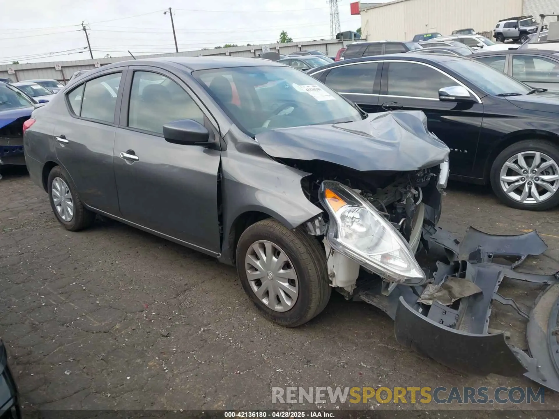 1 Photograph of a damaged car 3N1CN7AP1KL869816 NISSAN VERSA 2019