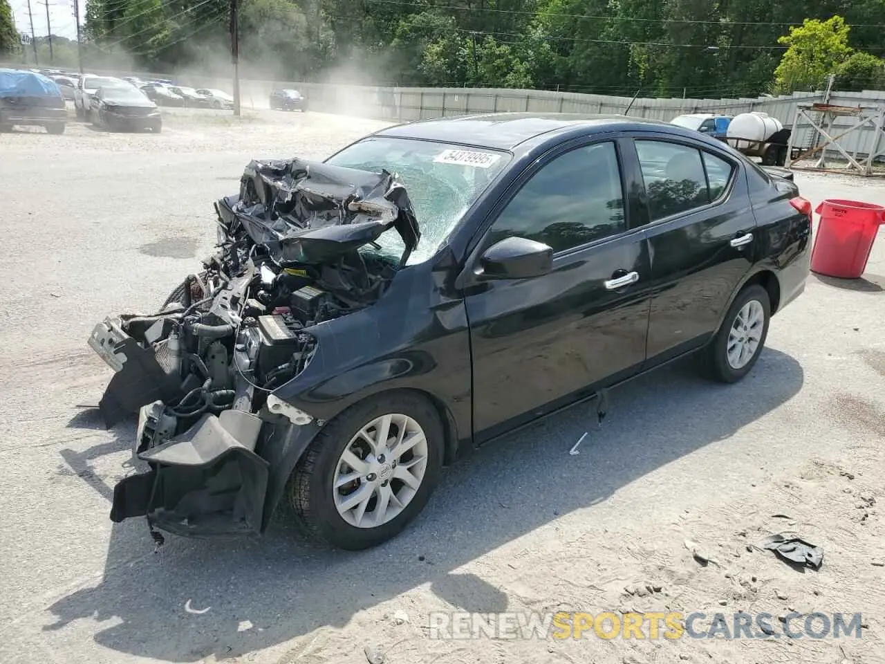 1 Photograph of a damaged car 3N1CN7AP1KL870450 NISSAN VERSA 2019