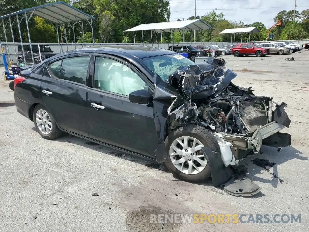 4 Photograph of a damaged car 3N1CN7AP1KL870450 NISSAN VERSA 2019