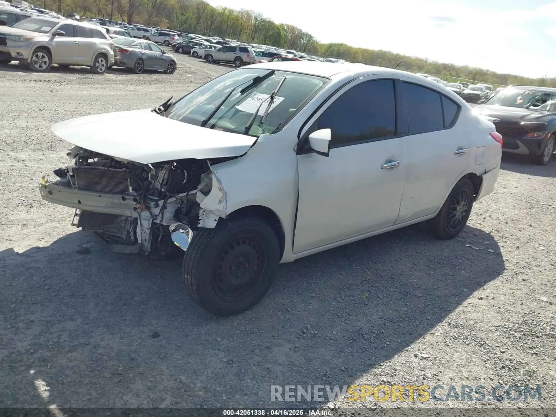 2 Photograph of a damaged car 3N1CN7AP1KL871615 NISSAN VERSA 2019