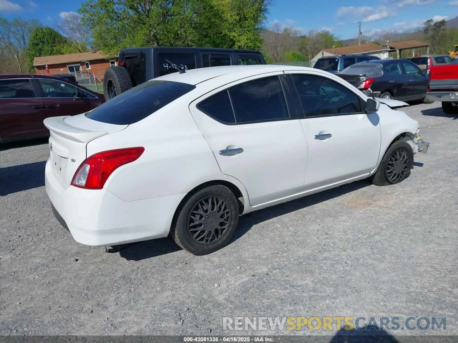 4 Photograph of a damaged car 3N1CN7AP1KL871615 NISSAN VERSA 2019