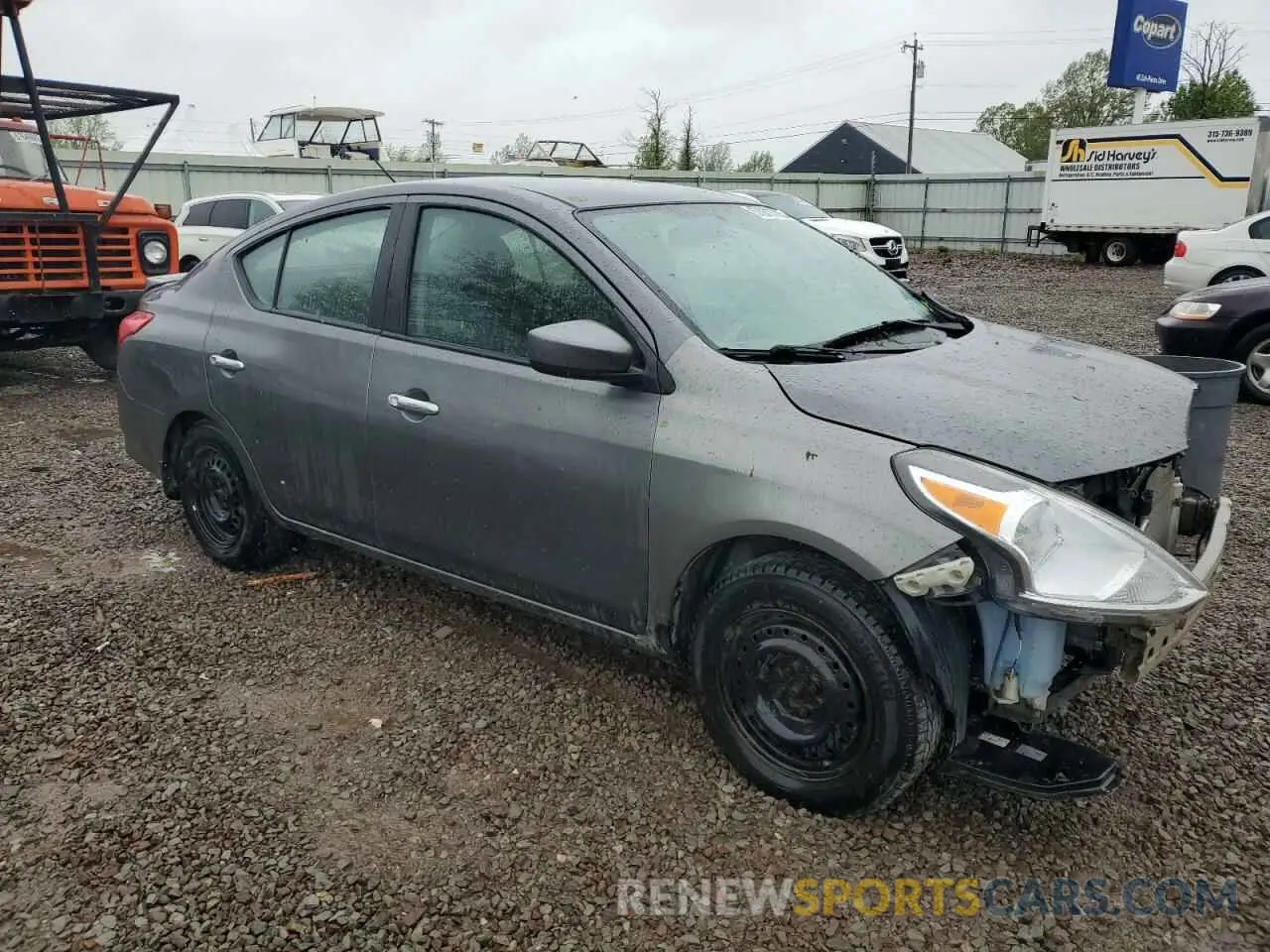 4 Photograph of a damaged car 3N1CN7AP1KL881450 NISSAN VERSA 2019