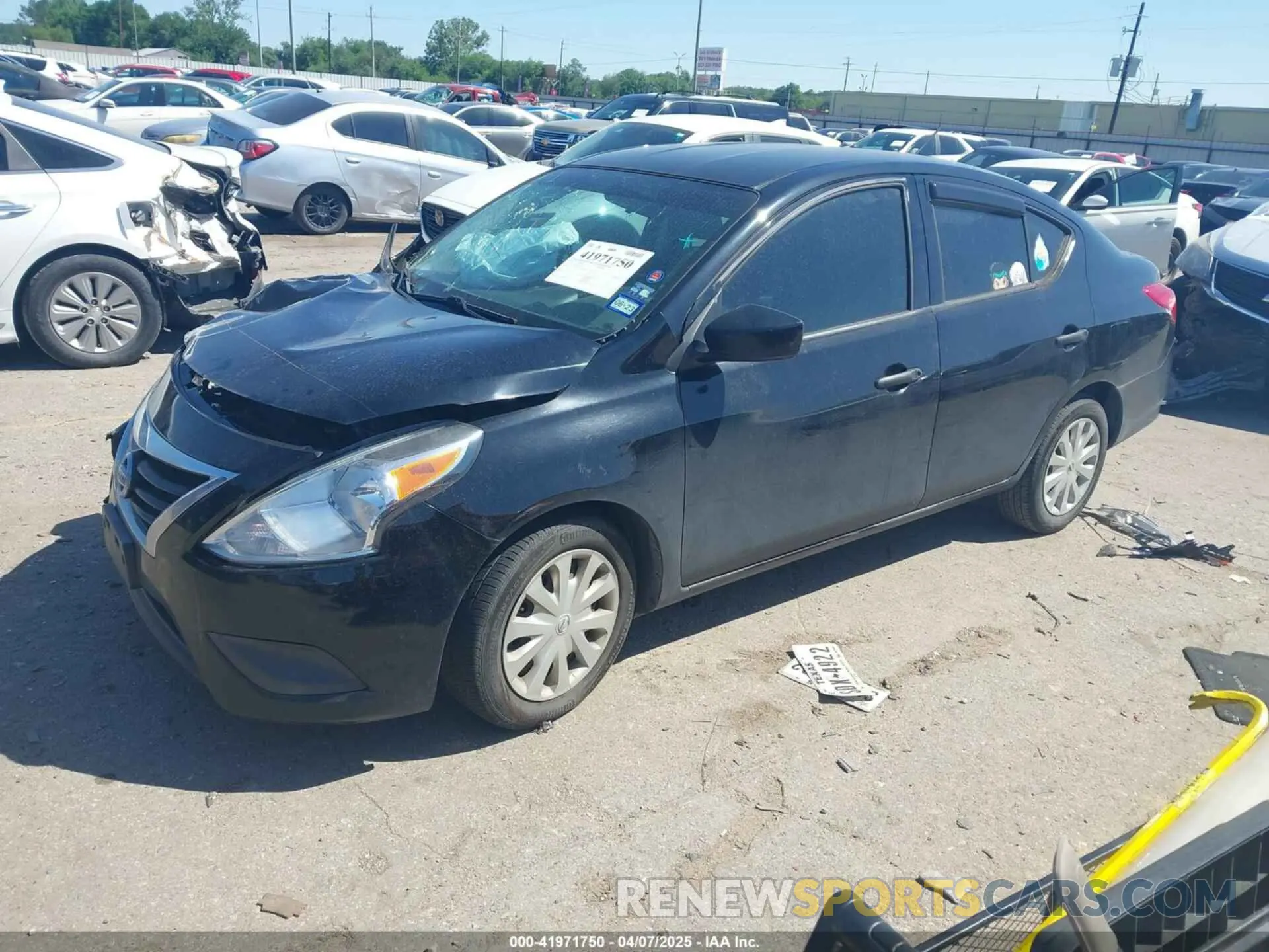 2 Photograph of a damaged car 3N1CN7AP2KL812055 NISSAN VERSA 2019
