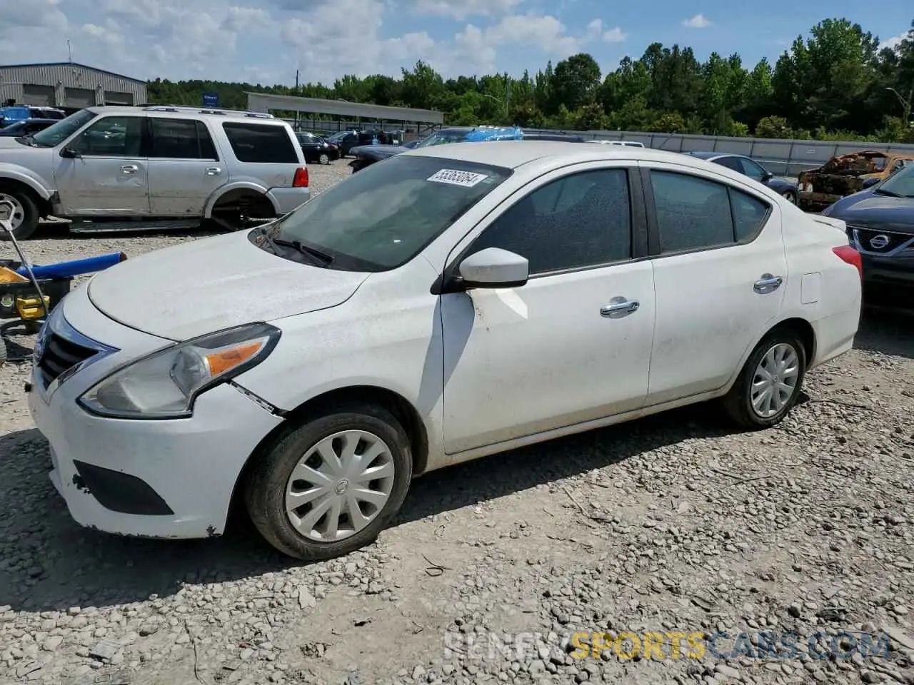 1 Photograph of a damaged car 3N1CN7AP2KL813822 NISSAN VERSA 2019