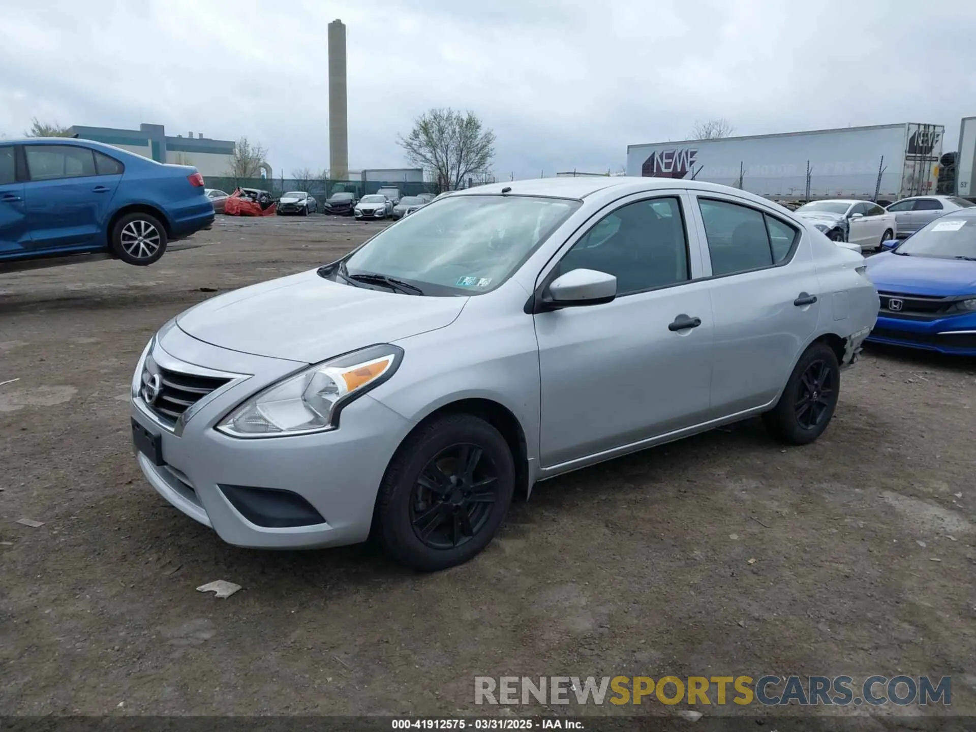 2 Photograph of a damaged car 3N1CN7AP2KL821435 NISSAN VERSA 2019