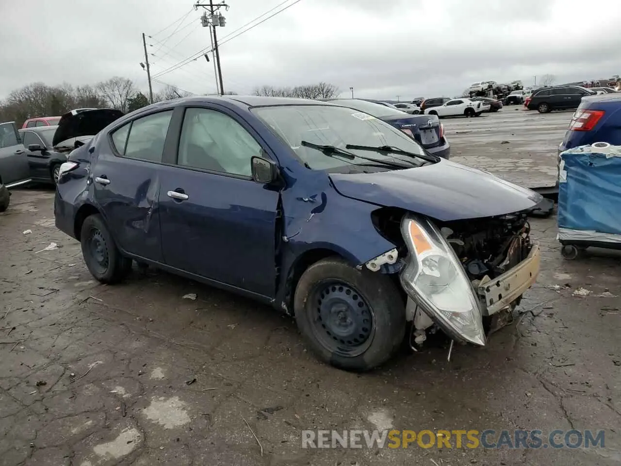 4 Photograph of a damaged car 3N1CN7AP2KL821502 NISSAN VERSA 2019