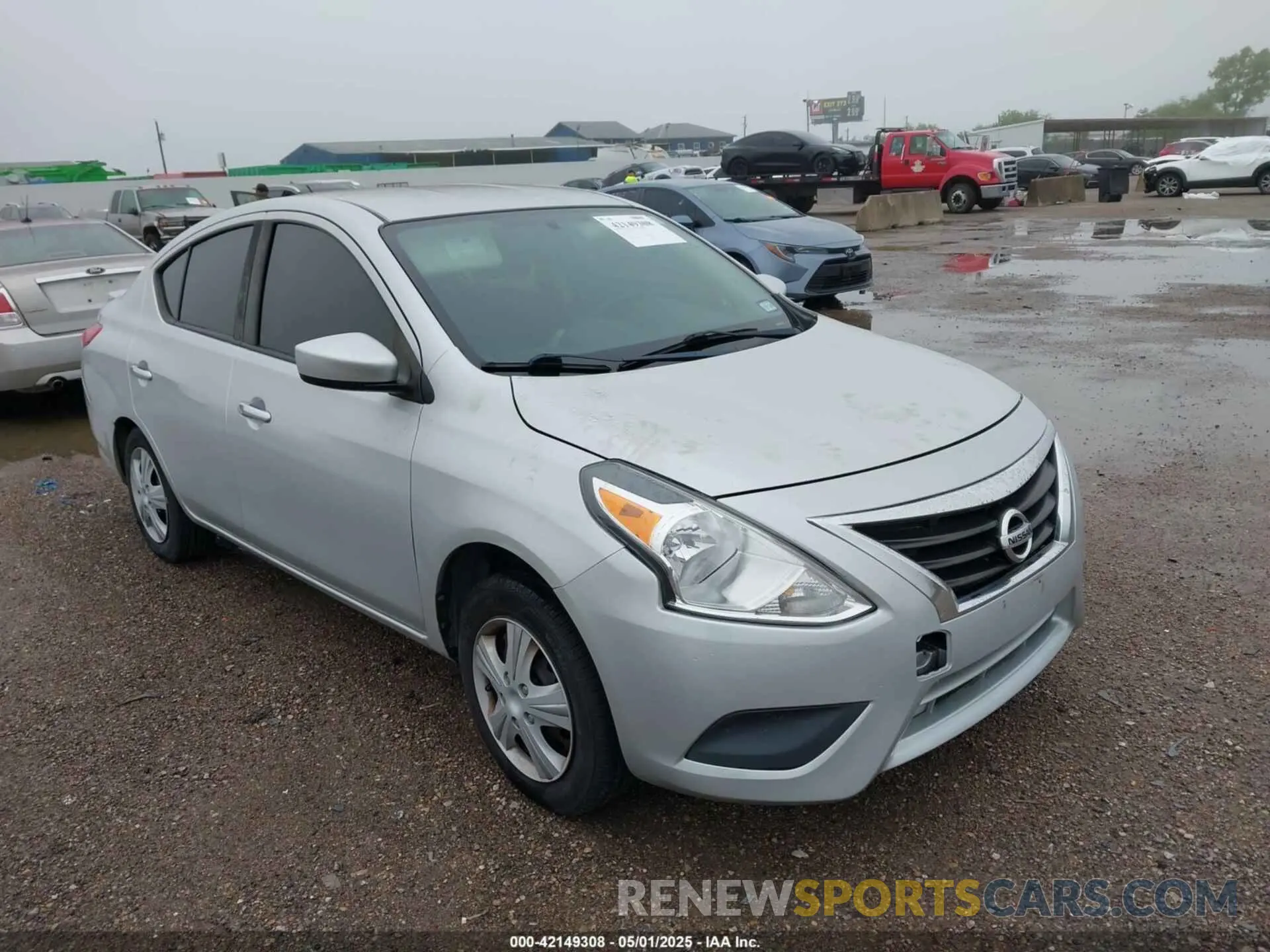 1 Photograph of a damaged car 3N1CN7AP2KL822715 NISSAN VERSA 2019